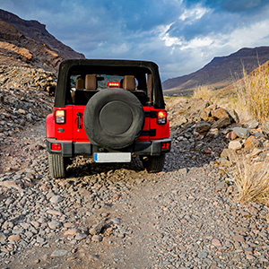 Open Air Red Jeep Tour